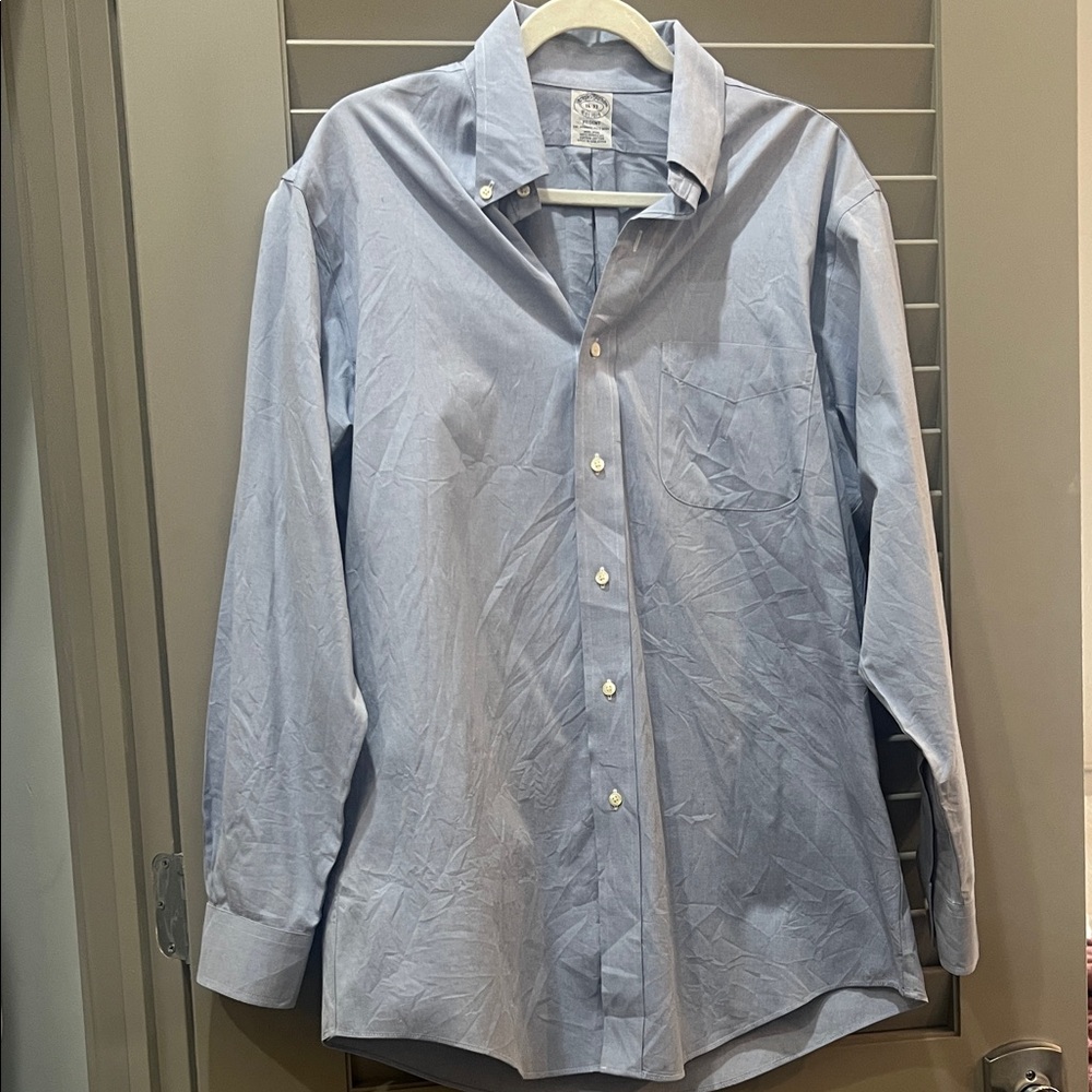 Brooks Brothers Sky Blue Casual Button-Down Shirt